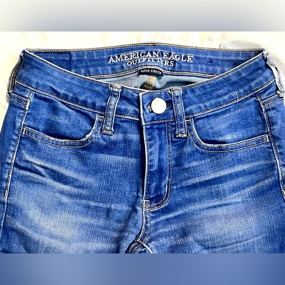 American Eagle Outfitters Women's Super Stretch Jegging Blue Jeans Size 2 - Picture 3 of 15